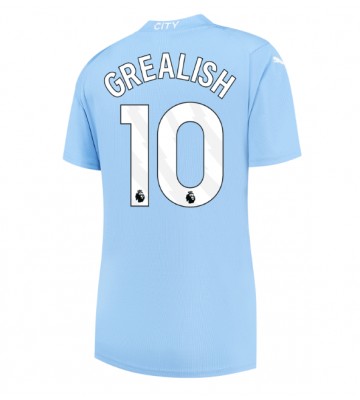 Manchester City Jack Grealish #10 Primera Equipación Mujer 2023-24 Manga Corta